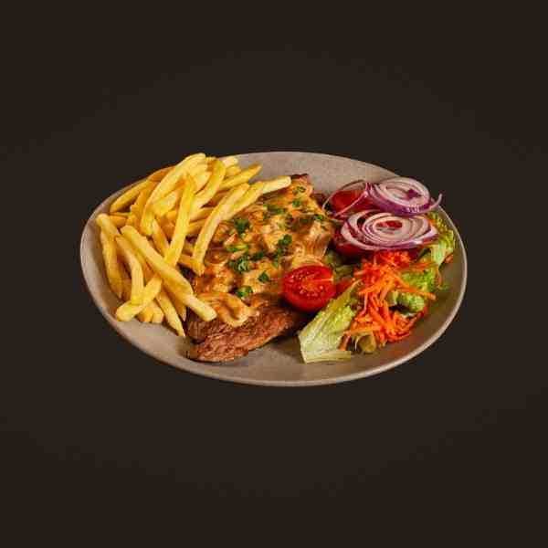 Menu Bife Feletto ao molho Porco